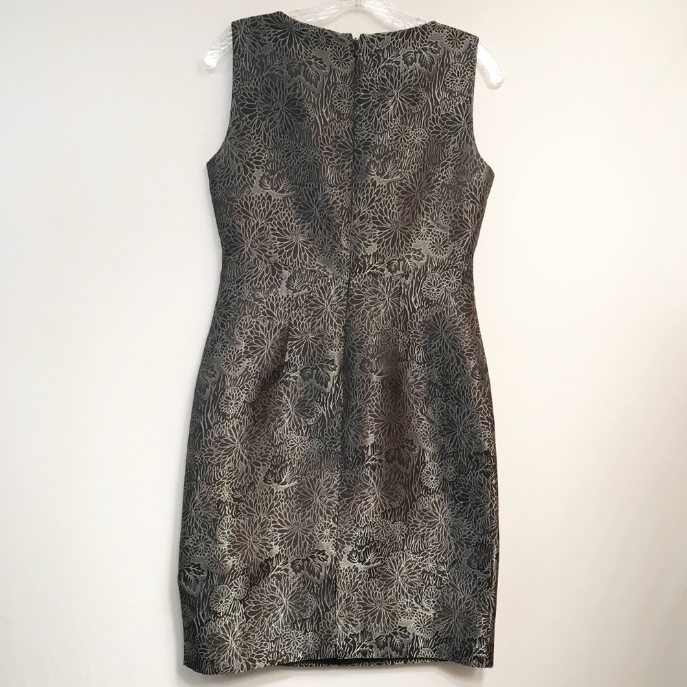 Eliza J Sleeveless Mini Dress Womens Size 4 Black Silver Evening Cocktail Party - Picture 2 of 6
